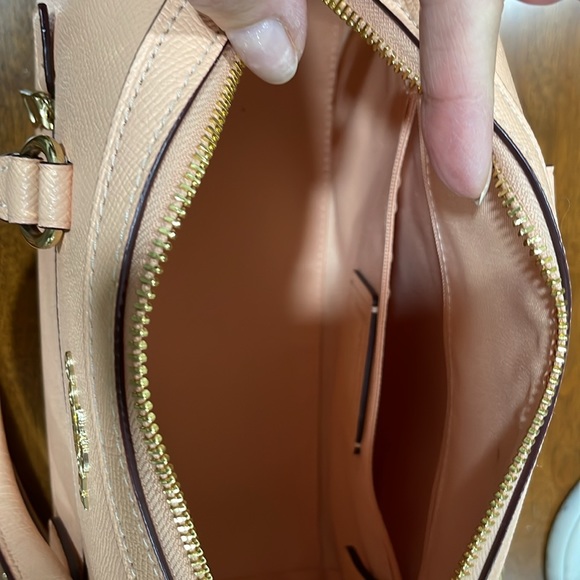 Coach Rowan Satchel Crossgrain Pink Leather with Leather Wallet LIKE NEW! - Picture 8 of 11